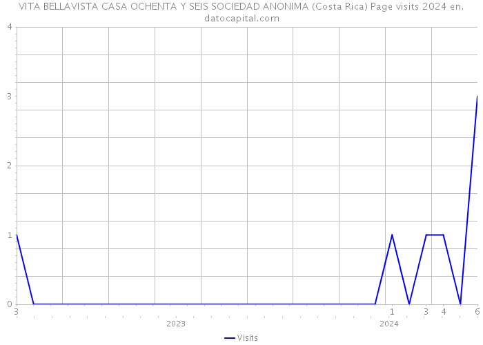 VITA BELLAVISTA CASA OCHENTA Y SEIS SOCIEDAD ANONIMA (Costa Rica) Page visits 2024 