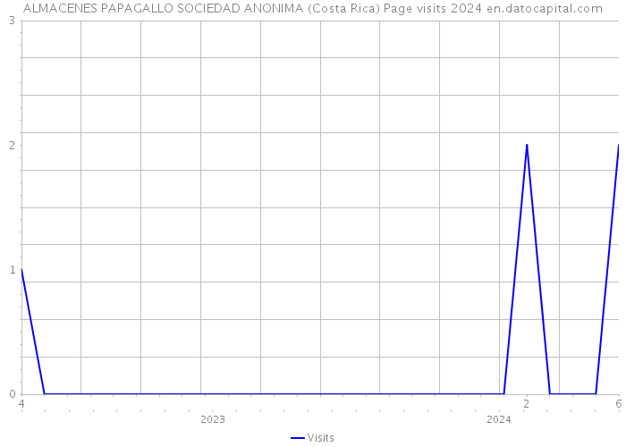 ALMACENES PAPAGALLO SOCIEDAD ANONIMA (Costa Rica) Page visits 2024 