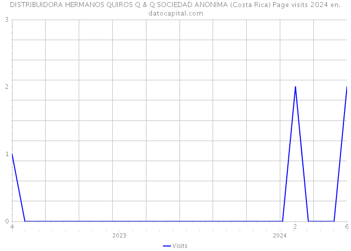 DISTRIBUIDORA HERMANOS QUIROS Q & Q SOCIEDAD ANONIMA (Costa Rica) Page visits 2024 