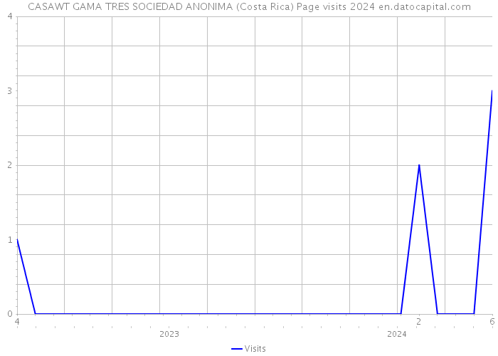 CASAWT GAMA TRES SOCIEDAD ANONIMA (Costa Rica) Page visits 2024 