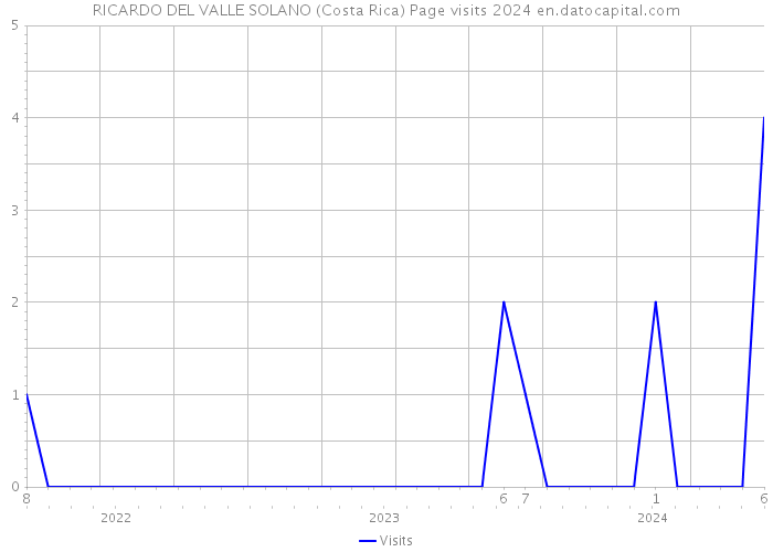RICARDO DEL VALLE SOLANO (Costa Rica) Page visits 2024 