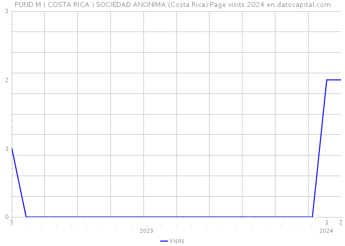 PUND M ( COSTA RICA ) SOCIEDAD ANONIMA (Costa Rica) Page visits 2024 