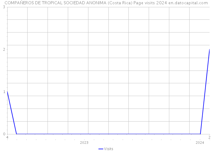 COMPAŃEROS DE TROPICAL SOCIEDAD ANONIMA (Costa Rica) Page visits 2024 