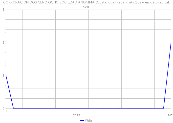 CORPORACION DOS CERO OCHO SOCIEDAD ANONIMA (Costa Rica) Page visits 2024 