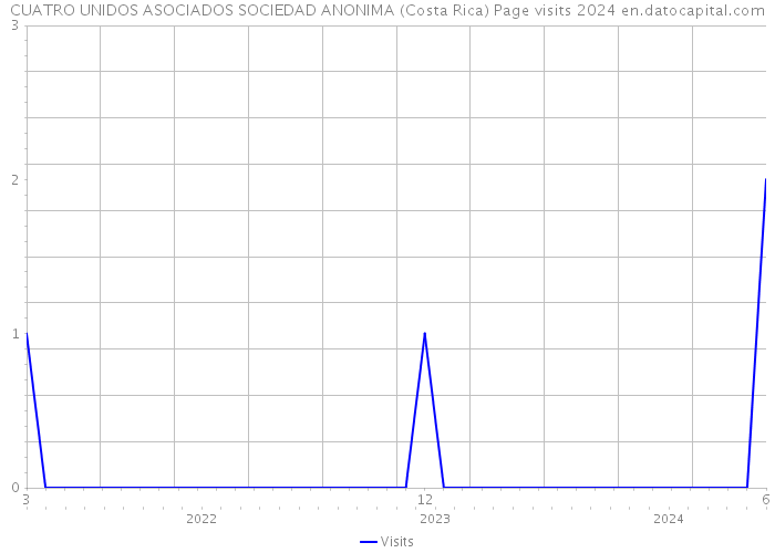 CUATRO UNIDOS ASOCIADOS SOCIEDAD ANONIMA (Costa Rica) Page visits 2024 