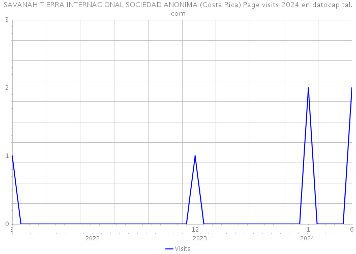 SAVANAH TIERRA INTERNACIONAL SOCIEDAD ANONIMA (Costa Rica) Page visits 2024 