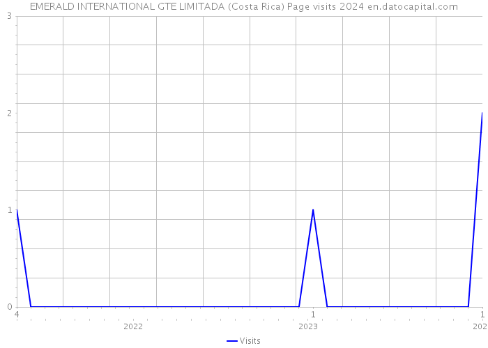 EMERALD INTERNATIONAL GTE LIMITADA (Costa Rica) Page visits 2024 
