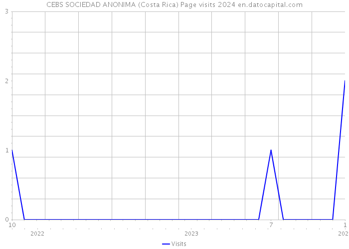 CEBS SOCIEDAD ANONIMA (Costa Rica) Page visits 2024 