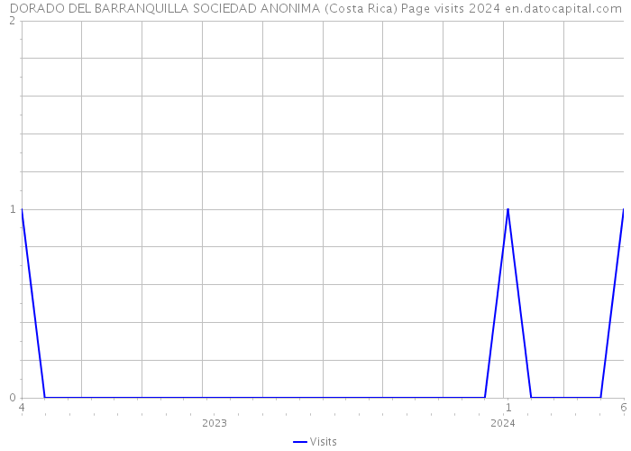 DORADO DEL BARRANQUILLA SOCIEDAD ANONIMA (Costa Rica) Page visits 2024 