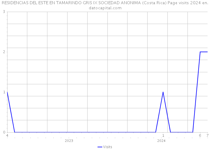 RESIDENCIAS DEL ESTE EN TAMARINDO GRIS IX SOCIEDAD ANONIMA (Costa Rica) Page visits 2024 