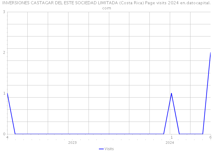 INVERSIONES CASTAGAR DEL ESTE SOCIEDAD LIMITADA (Costa Rica) Page visits 2024 