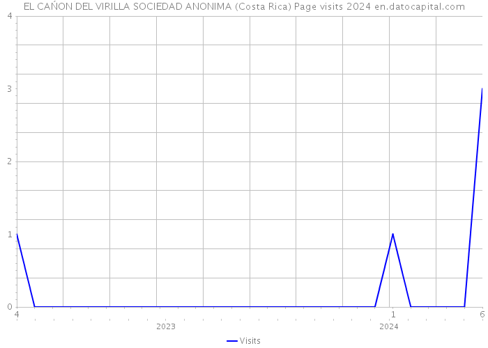 EL CAŃON DEL VIRILLA SOCIEDAD ANONIMA (Costa Rica) Page visits 2024 