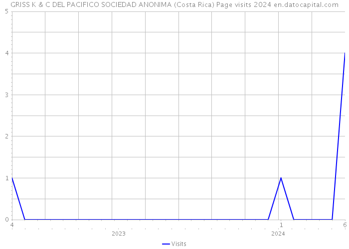 GRISS K & C DEL PACIFICO SOCIEDAD ANONIMA (Costa Rica) Page visits 2024 