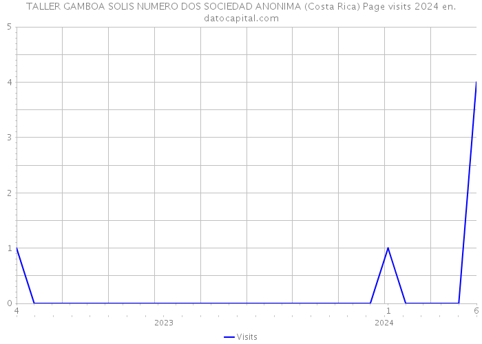 TALLER GAMBOA SOLIS NUMERO DOS SOCIEDAD ANONIMA (Costa Rica) Page visits 2024 