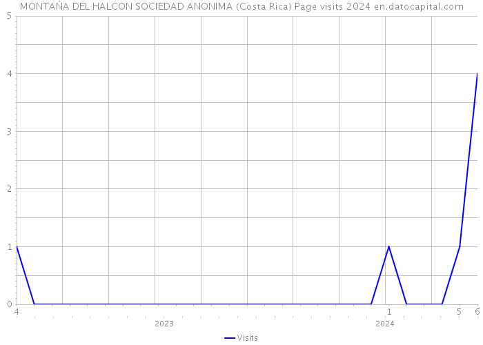 MONTAŃA DEL HALCON SOCIEDAD ANONIMA (Costa Rica) Page visits 2024 