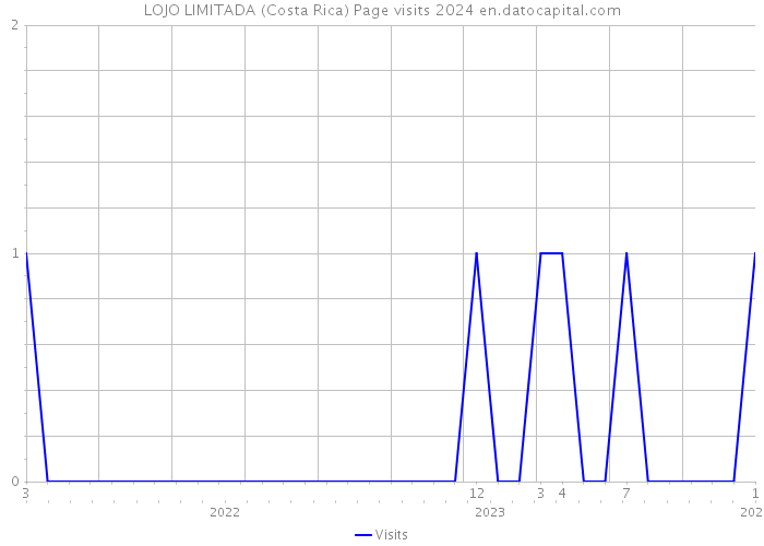 LOJO LIMITADA (Costa Rica) Page visits 2024 