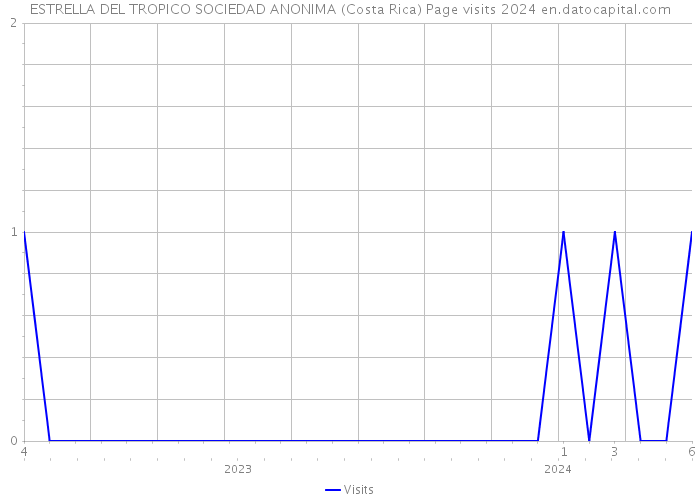 ESTRELLA DEL TROPICO SOCIEDAD ANONIMA (Costa Rica) Page visits 2024 