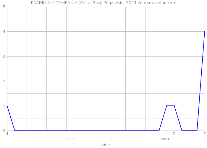 PRADILLA Y COMPAŃIA (Costa Rica) Page visits 2024 