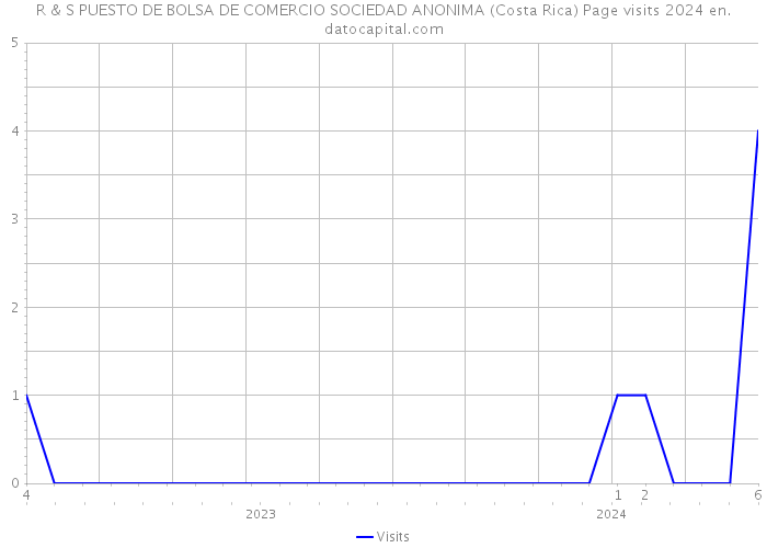 R & S PUESTO DE BOLSA DE COMERCIO SOCIEDAD ANONIMA (Costa Rica) Page visits 2024 