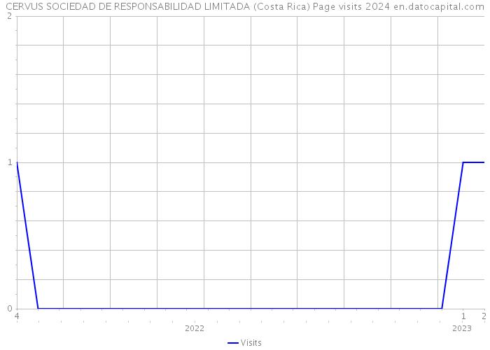 CERVUS SOCIEDAD DE RESPONSABILIDAD LIMITADA (Costa Rica) Page visits 2024 