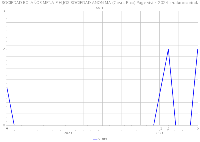 SOCIEDAD BOLAŃOS MENA E HIJOS SOCIEDAD ANONIMA (Costa Rica) Page visits 2024 