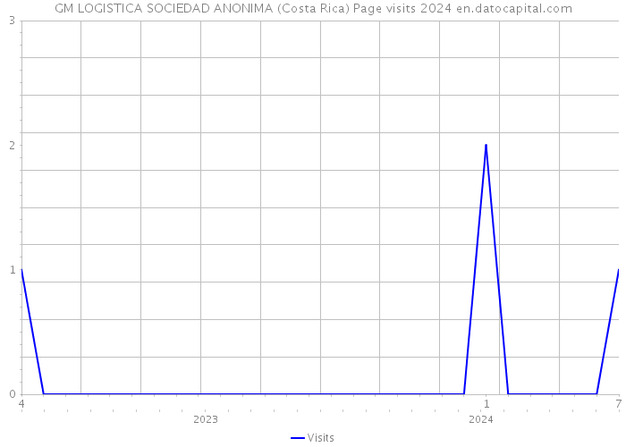 GM LOGISTICA SOCIEDAD ANONIMA (Costa Rica) Page visits 2024 