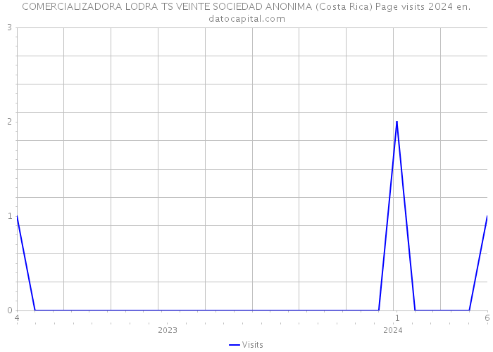 COMERCIALIZADORA LODRA TS VEINTE SOCIEDAD ANONIMA (Costa Rica) Page visits 2024 