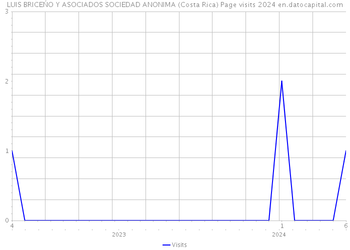 LUIS BRICEŃO Y ASOCIADOS SOCIEDAD ANONIMA (Costa Rica) Page visits 2024 
