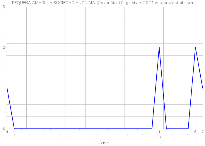 PEQUEŃA AMARILLA SOCIEDAD ANONIMA (Costa Rica) Page visits 2024 