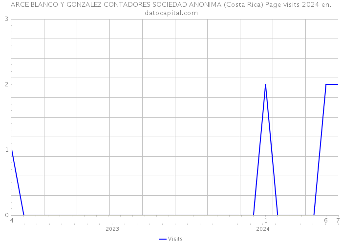 ARCE BLANCO Y GONZALEZ CONTADORES SOCIEDAD ANONIMA (Costa Rica) Page visits 2024 