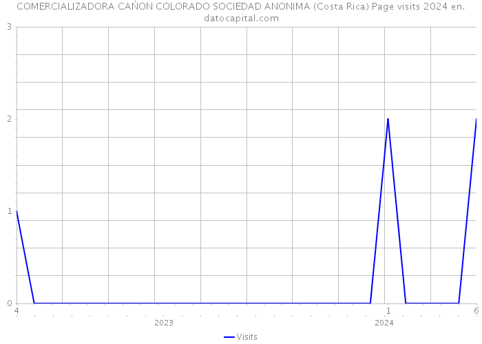 COMERCIALIZADORA CAŃON COLORADO SOCIEDAD ANONIMA (Costa Rica) Page visits 2024 