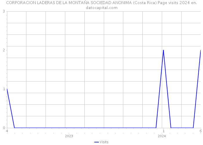 CORPORACION LADERAS DE LA MONTAŃA SOCIEDAD ANONIMA (Costa Rica) Page visits 2024 