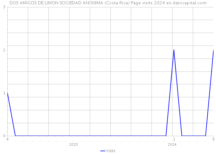 DOS AMIGOS DE LIMON SOCIEDAD ANONIMA (Costa Rica) Page visits 2024 