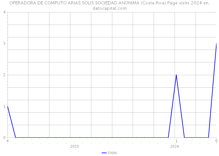 OPERADORA DE COMPUTO ARIAS SOLIS SOCIEDAD ANONIMA (Costa Rica) Page visits 2024 