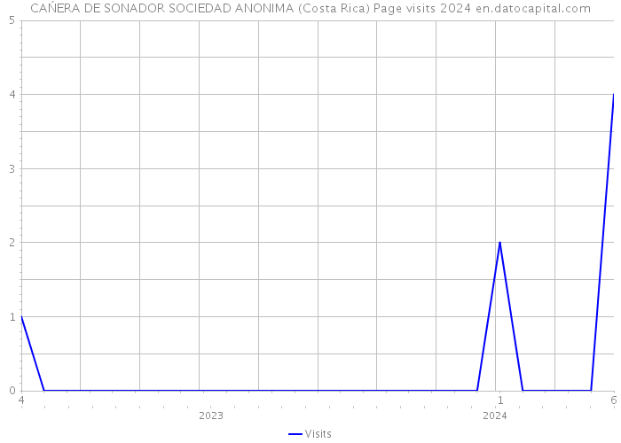 CAŃERA DE SONADOR SOCIEDAD ANONIMA (Costa Rica) Page visits 2024 