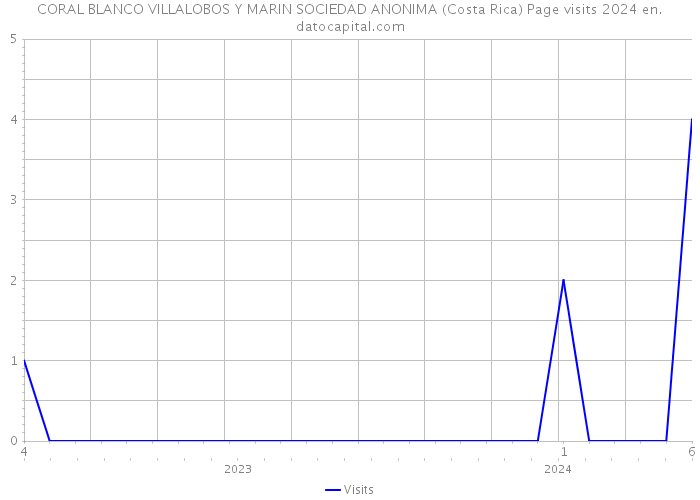 CORAL BLANCO VILLALOBOS Y MARIN SOCIEDAD ANONIMA (Costa Rica) Page visits 2024 