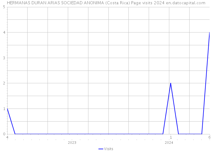 HERMANAS DURAN ARIAS SOCIEDAD ANONIMA (Costa Rica) Page visits 2024 