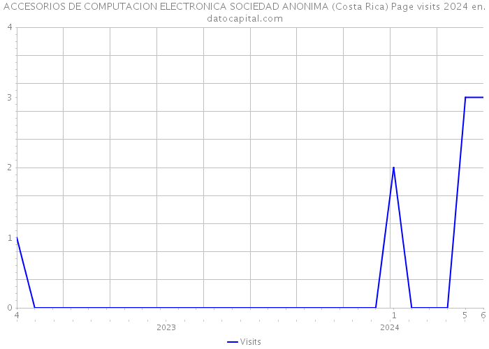 ACCESORIOS DE COMPUTACION ELECTRONICA SOCIEDAD ANONIMA (Costa Rica) Page visits 2024 