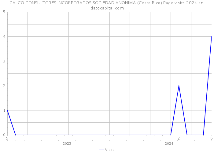 CALCO CONSULTORES INCORPORADOS SOCIEDAD ANONIMA (Costa Rica) Page visits 2024 