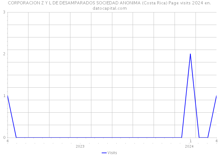 CORPORACION Z Y L DE DESAMPARADOS SOCIEDAD ANONIMA (Costa Rica) Page visits 2024 