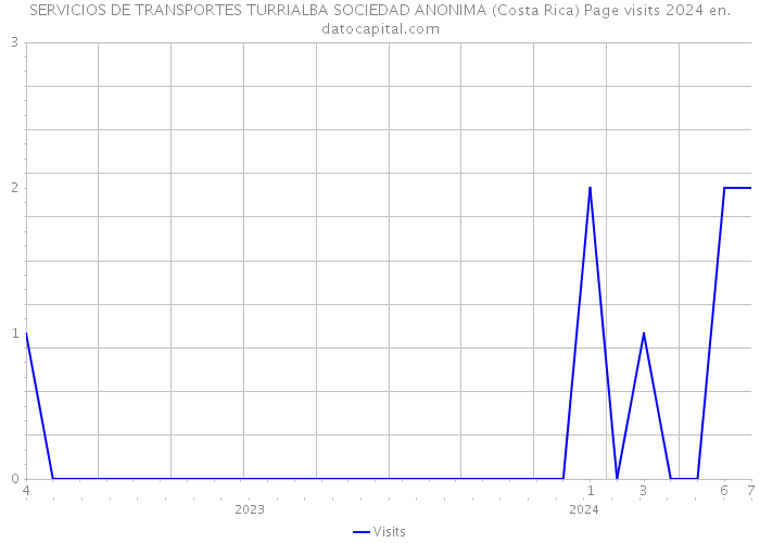 SERVICIOS DE TRANSPORTES TURRIALBA SOCIEDAD ANONIMA (Costa Rica) Page visits 2024 