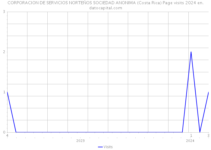 CORPORACION DE SERVICIOS NORTEŃOS SOCIEDAD ANONIMA (Costa Rica) Page visits 2024 