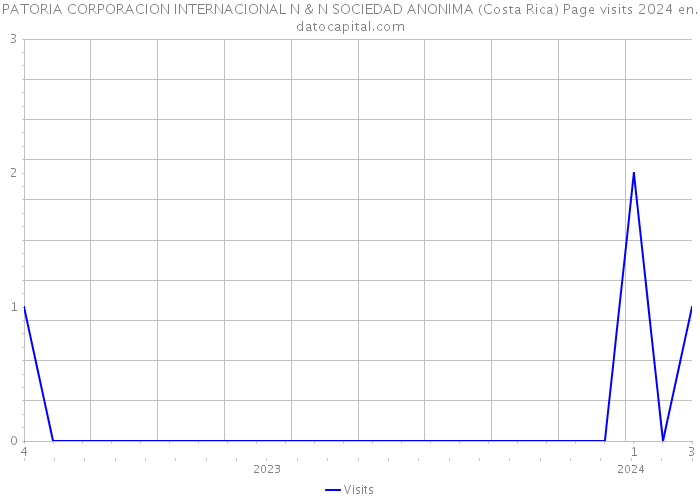PATORIA CORPORACION INTERNACIONAL N & N SOCIEDAD ANONIMA (Costa Rica) Page visits 2024 