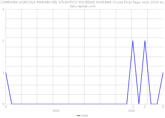 COMPAŃIA AGRICOLA MARABU DEL ATLANTICO SOCIEDAD ANONIMA (Costa Rica) Page visits 2024 