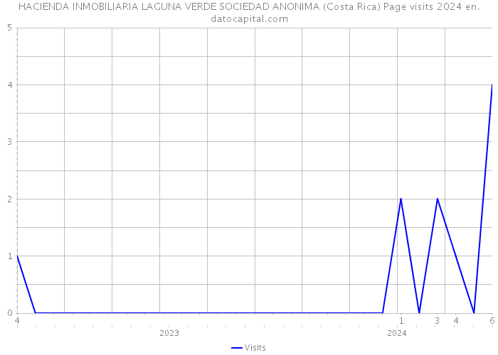 HACIENDA INMOBILIARIA LAGUNA VERDE SOCIEDAD ANONIMA (Costa Rica) Page visits 2024 