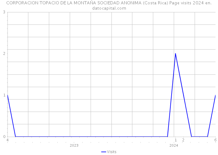 CORPORACION TOPACIO DE LA MONTAŃA SOCIEDAD ANONIMA (Costa Rica) Page visits 2024 