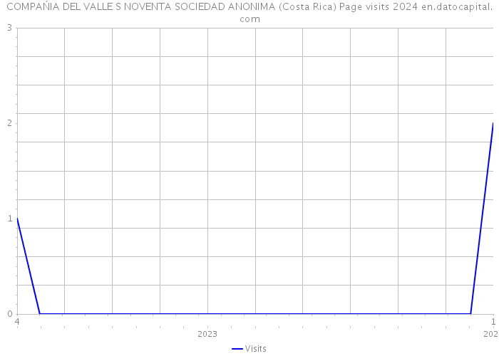 COMPAŃIA DEL VALLE S NOVENTA SOCIEDAD ANONIMA (Costa Rica) Page visits 2024 