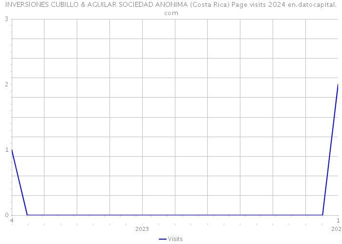 INVERSIONES CUBILLO & AGUILAR SOCIEDAD ANONIMA (Costa Rica) Page visits 2024 