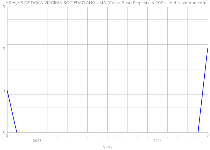 LAS HIJAS DE DOŃA VIRGINIA SOCIEDAD ANONIMA (Costa Rica) Page visits 2024 