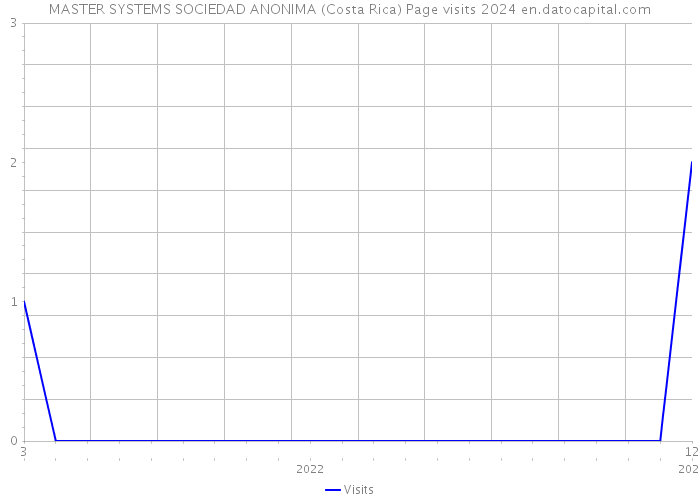 MASTER SYSTEMS SOCIEDAD ANONIMA (Costa Rica) Page visits 2024 